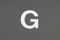 ナンバーステッカー用文字　『G』　【ステッカー】 