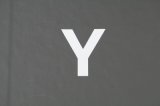 画像: ナンバーステッカー用文字　『Y』　【ステッカー】 