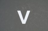 画像: ナンバーステッカー用文字　『V』　【ステッカー】 