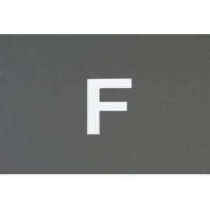 画像: ナンバーステッカー用文字　『F』　【ステッカー】 