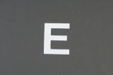 画像: ナンバーステッカー用文字　『E』　【ステッカー】 