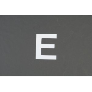 画像: ナンバーステッカー用文字　『E』　【ステッカー】 