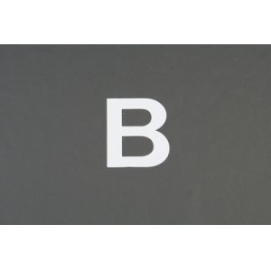 画像: ナンバーステッカー用文字　『B』　【ステッカー】 