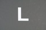 画像: ナンバーステッカー用文字　『L』　【ステッカー】 