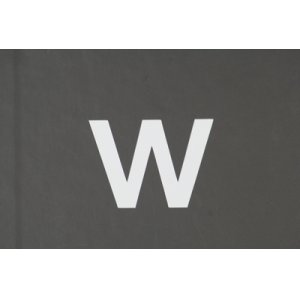 画像: ナンバーステッカー用文字　『W』　【ステッカー】 