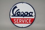 画像: Vespa SERVICE 丸型プレート