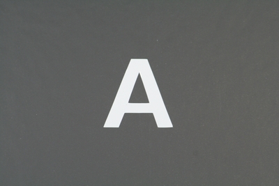 画像1: ナンバーステッカー用文字　『A』　【ステッカー】 