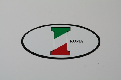 画像1: イタリア I　ROMA（オーバル）【ステッカー】